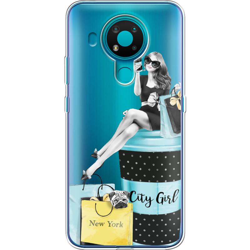 Прозрачный чехол BoxFace Nokia 3.4 City Girl