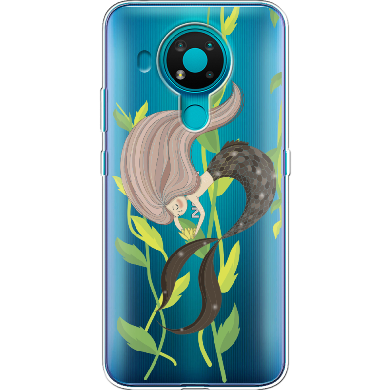 Прозрачный чехол BoxFace Nokia 3.4 Cute Mermaid