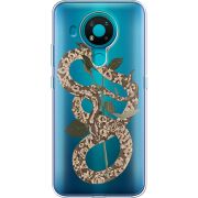 Прозрачный чехол BoxFace Nokia 3.4 Glamor Snake