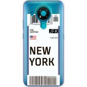 Прозрачный чехол BoxFace Nokia 3.4 Ticket New York