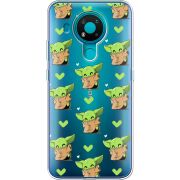 Прозрачный чехол BoxFace Nokia 3.4 Pattern Baby Yoda