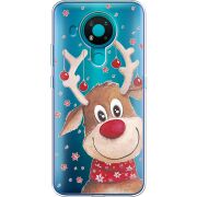 Прозрачный чехол BoxFace Nokia 3.4 Winter Deer