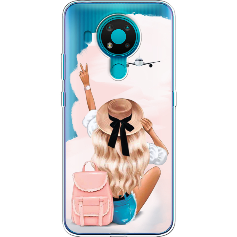 Прозрачный чехол BoxFace Nokia 3.4 Travel Girl