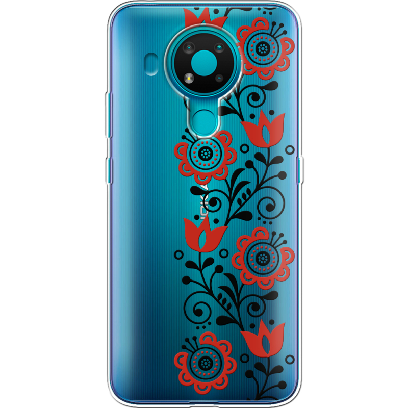 Прозрачный чехол BoxFace Nokia 3.4 Ethno Ornament