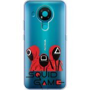 Прозрачный чехол BoxFace Nokia 3.4 siquid game люди в красном
