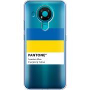 Прозрачный чехол BoxFace Nokia 3.4 Pantone вільний синій