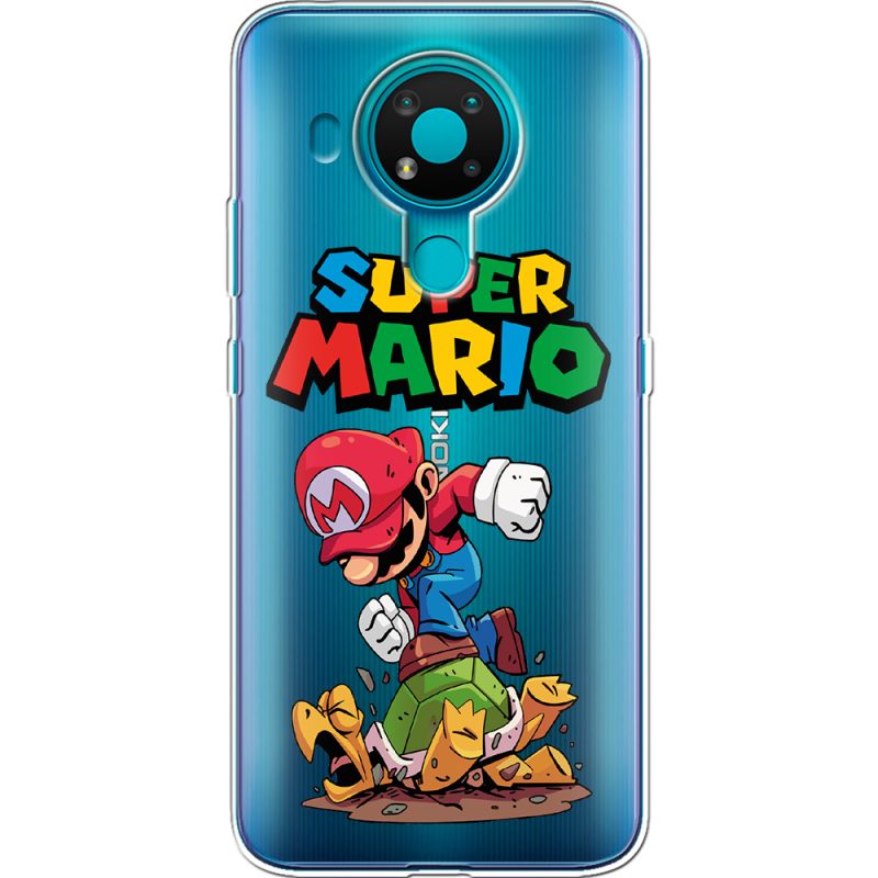 Прозрачный чехол BoxFace Nokia 3.4 Super Mario