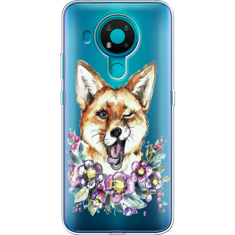 Прозрачный чехол BoxFace Nokia 3.4 Winking Fox