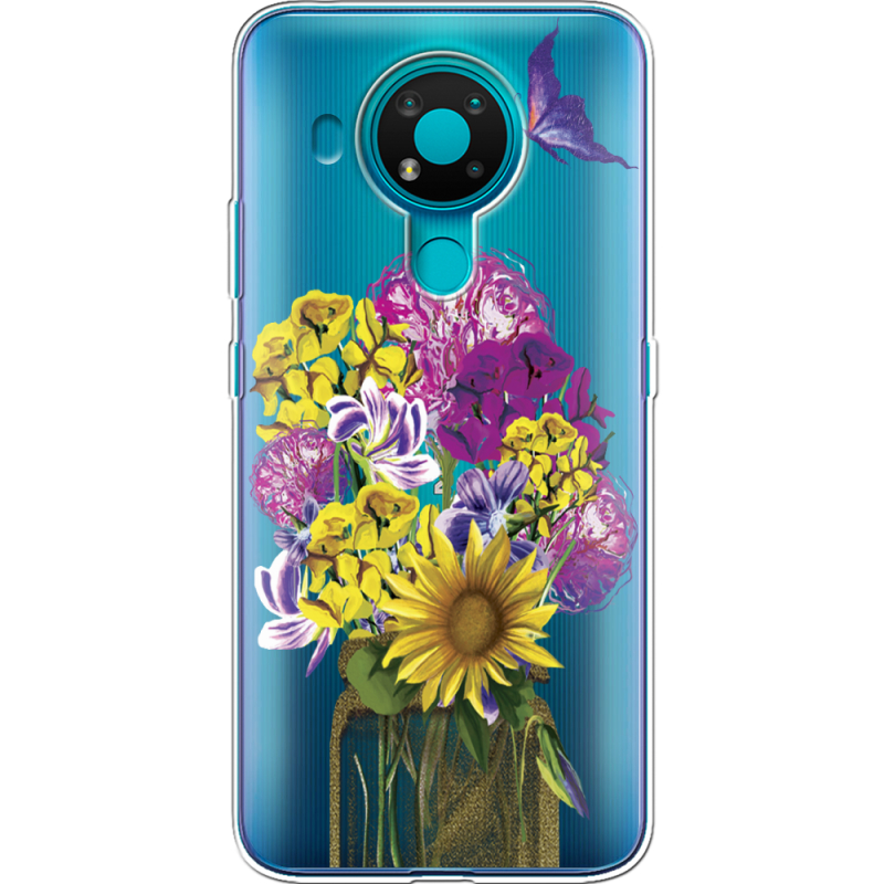 Прозрачный чехол BoxFace Nokia 3.4 My Bouquet