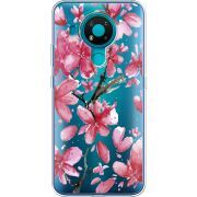 Прозрачный чехол BoxFace Nokia 3.4 Pink Magnolia