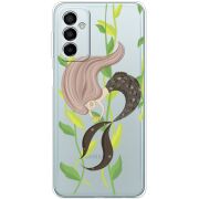 Прозрачный чехол BoxFace Samsung Galaxy M13 (M135) Cute Mermaid