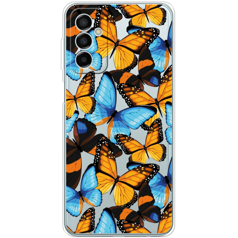 Прозрачный чехол BoxFace Samsung Galaxy M13 (M135) Butterfly Morpho