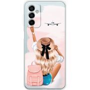 Прозрачный чехол BoxFace Samsung Galaxy M13 (M135) Travel Girl