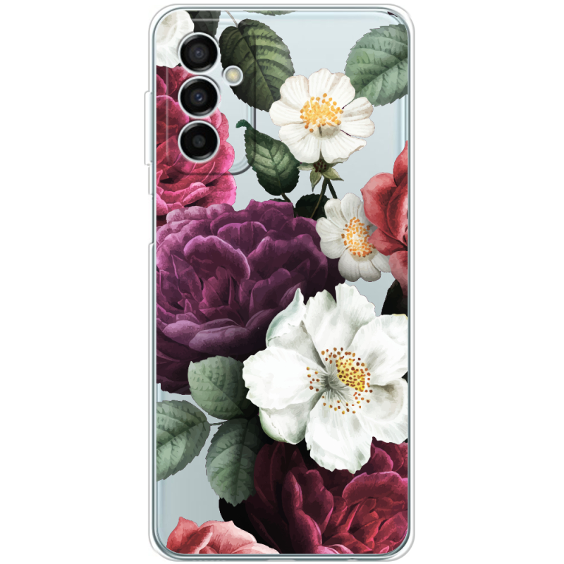 Прозрачный чехол BoxFace Samsung Galaxy M13 (M135) Floral Dark Dreams