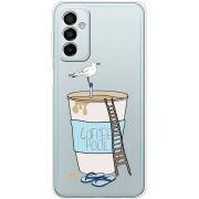 Прозрачный чехол BoxFace Samsung Galaxy M13 (M135) Segull in Cofee Pool