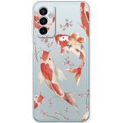 Прозрачный чехол BoxFace Samsung Galaxy M13 (M135) Japanese Koi Fish