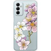 Прозрачный чехол BoxFace Samsung Galaxy M13 (M135) Cherry Blossom
