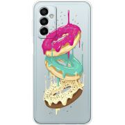Прозрачный чехол BoxFace Samsung Galaxy M13 (M135) Donuts