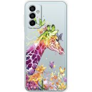 Прозрачный чехол BoxFace Samsung Galaxy M13 (M135) Colorful Giraffe