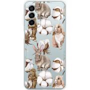 Прозрачный чехол BoxFace Samsung Galaxy M13 (M135) Cotton and Rabbits