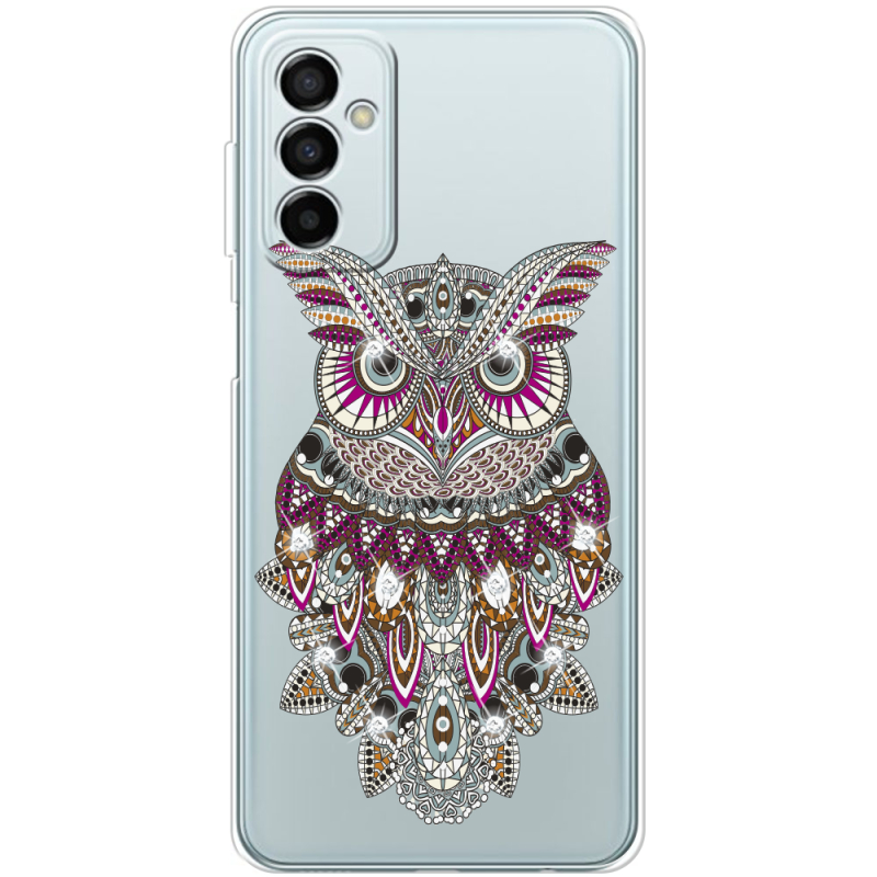 Чехол со стразами Samsung Galaxy M13 (M135) Owl