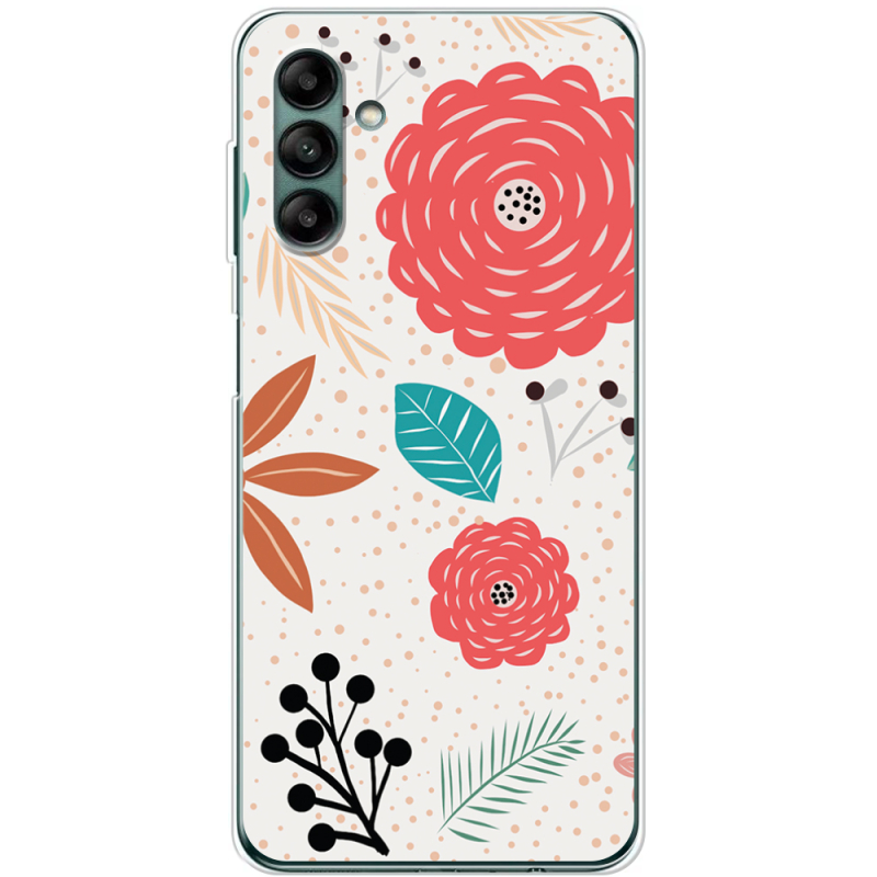 Чехол BoxFace Samsung Galaxy A04s (A047) Line Flowers