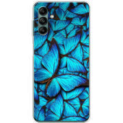 Чехол BoxFace Samsung Galaxy A04s (A047) лазурные бабочки