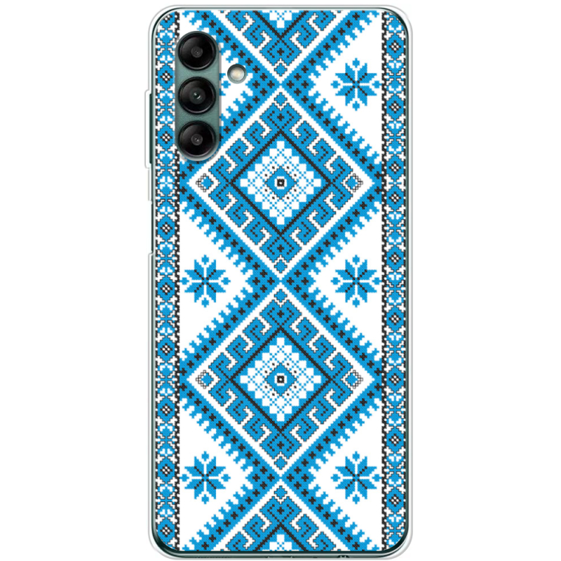 Чехол BoxFace Samsung Galaxy A04s (A047) Блакитний Орнамент