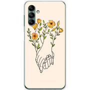 Чехол BoxFace Samsung Galaxy A04s (A047) Flower Hands