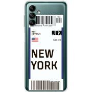 Прозрачный чехол BoxFace Samsung Galaxy A04s (A047) Ticket New York