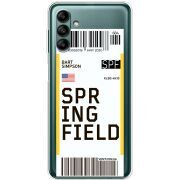 Прозрачный чехол BoxFace Samsung Galaxy A04s (A047) Ticket Springfield