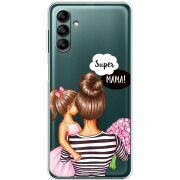 Прозрачный чехол BoxFace Samsung Galaxy A04s (A047) Super Mama and Daughter