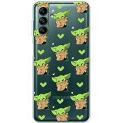 Прозрачный чехол BoxFace Samsung Galaxy A04s (A047) Pattern Baby Yoda