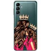 Прозрачный чехол BoxFace Samsung Galaxy A04s (A047) Queen and Princess