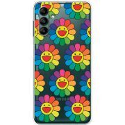 Прозрачный чехол BoxFace Samsung Galaxy A04s (A047) Hippie Flowers