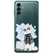 Прозрачный чехол BoxFace Samsung Galaxy A04s (A047) Cat Style