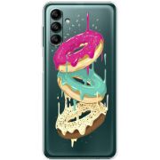 Прозрачный чехол BoxFace Samsung Galaxy A04s (A047) Donuts