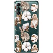 Прозрачный чехол BoxFace Samsung Galaxy A04s (A047) Cotton and Rabbits