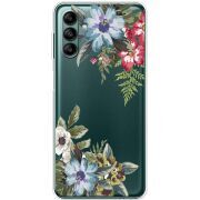 Прозрачный чехол BoxFace Samsung Galaxy A04s (A047) Floral