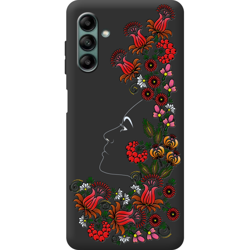 Черный чехол BoxFace Samsung Galaxy A04s (A047) 3D Ukrainian Muse