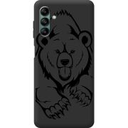 Черный чехол BoxFace Samsung Galaxy A04s (A047) Grizzly Bear