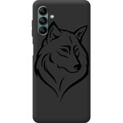 Черный чехол BoxFace Samsung Galaxy A04s (A047) Wolf