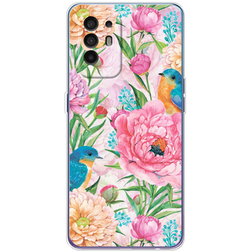 Чехол BoxFace OPPO A94 5G Birds in Flowers