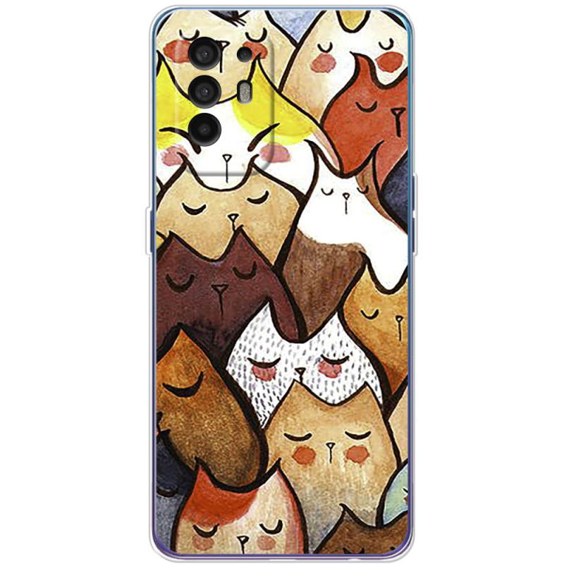 Чехол BoxFace OPPO A94 5G Sleepy Cats