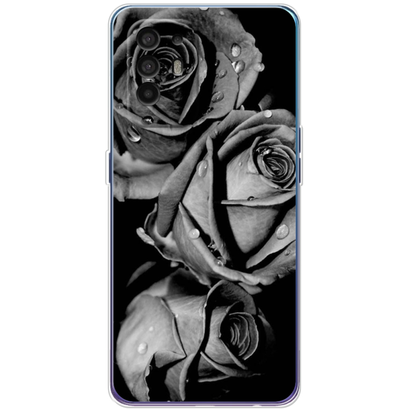 Чехол BoxFace OPPO A94 5G Black and White Roses