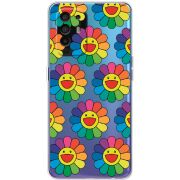 Прозрачный чехол BoxFace OPPO A94 5G Hippie Flowers