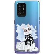 Прозрачный чехол BoxFace OPPO A94 5G Cat Style