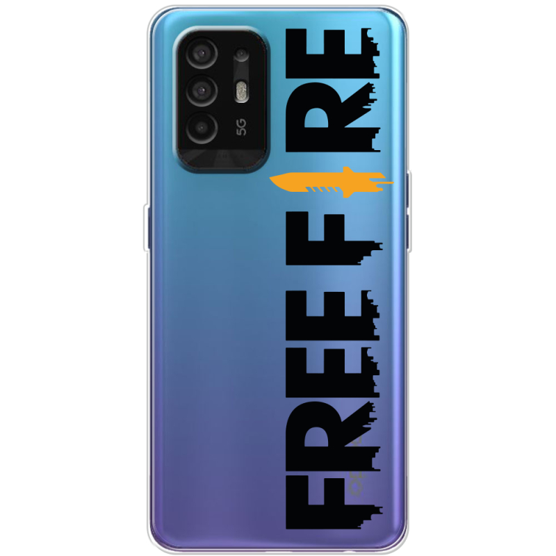 Прозрачный чехол BoxFace OPPO A94 5G Free Fire Black Logo