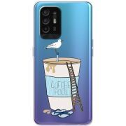 Прозрачный чехол BoxFace OPPO A94 5G Segull in Cofee Pool
