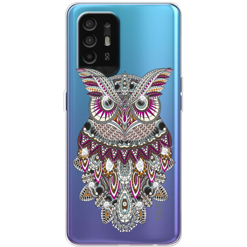 Чехол со стразами OPPO A94 5G Owl